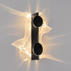 Миниатюра фото настенный светильник loft it flame 10452/2w black sand | 220svet.ru