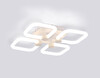 Миниатюра фото потолочная светодиодная люстра с пультом ду ambrella light acrylica fa3819 | 220svet.ru