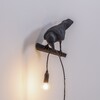 Миниатюра фото настенный светильник bird black looking left seletti | 220svet.ru