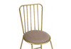 Миниатюра фото стул на металлокаркасе woodville лирион бежевый велюр / золото 577862 | 220svet.ru