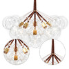 Миниатюра фото подвесная люстра bulbs delight collection 9087/3 brown | 220svet.ru