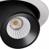 Миниатюра фото clt 011c wh-bl — светильник встраиваемый поворотный светодиодный crystal lux, 1 плафон, белый с черным | 220svet.ru
