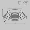 Миниатюра фото встраиваемый светильник maytoni atom dl023-2-01w-1(n) | 220svet.ru