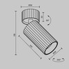 Миниатюра фото потолочный светильник maytoni calipso c108cl-01-gu10-b | 220svet.ru