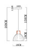 Миниатюра фото подвесной светильник arte lamp caprice a4184sp-1br | 220svet.ru