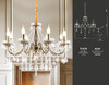 Миниатюра фото подвесная классическая люстра с хрусталем ambrella light tr4950 | 220svet.ru