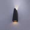 Миниатюра фото уличный настенный светодиодный светильник arte lamp cometa a1524al-1gy | 220svet.ru