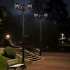 Миниатюра фото садово-парковый светильник reluce 08304-0.7-001sj 2,2m bkg | 220svet.ru