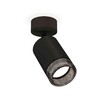 Миниатюра фото комплект накладного светильника ambrella light techno spot xm6313002 sbk/bk черный песок/тонированный (a2210, c6313, n6151) | 220svet.ru