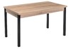 Миниатюра фото стол деревянный woodville оригон сонома / черный матовый 368664 | 220svet.ru