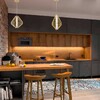Миниатюра фото подвесной светильник crystal lux cuadra sp18w led gold | 220svet.ru