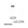 Миниатюра фото подвесной светодиодный светильник loft it crystal ring 10135/3 chrome | 220svet.ru