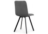 Миниатюра фото стул на металлокаркасе woodville симпл темно-серый / черный 594933 | 220svet.ru