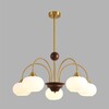 Миниатюра фото потолочная люстра на штанге lumion larina 8323/5c латунь/коричневый | 220svet.ru