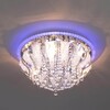 Миниатюра фото потолочный светильник с пультом ду eurosvet soffite 80119/8 хром/синий+красный+фиолетовый | 220svet.ru