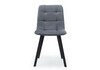 Миниатюра фото стул на металлокаркасе woodville чилли темно-серый / черный 631628 | 220svet.ru