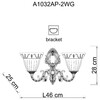 Миниатюра фото бра arte lamp 1 a1032ap-2wg | 220svet.ru