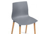 Миниатюра фото пластиковый стул woodville кобе серый 589901 | 220svet.ru