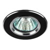 Миниатюра фото встраиваемый светильник эра алюминиевый kl58 sl/bk | 220svet.ru