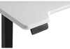 Миниатюра фото компьютерный стол woodville маркос с механизмом подъема белая / черный 578402 | 220svet.ru