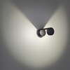 Миниатюра фото уличный настенный светодиодный светильник odeon light nature 6657/10wl черный | 220svet.ru