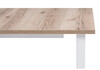 Миниатюра фото стол деревянный woodville лота лофт 120 25 мм дуб делано светлый / матовый белый 489665 | 220svet.ru