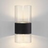 Миниатюра фото настенный светодиодный светильник eurosvet watford 40021/1 led чёрный/прозрачный | 220svet.ru