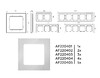 Миниатюра фото рамка 3-постовая ambrella volt alfa techno af220403 | 220svet.ru