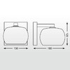 Миниатюра фото бра zumaline vista w0076-01b-b5gq | 220svet.ru