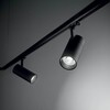 Миниатюра фото трековый светодиодный светильник ideal lux quick 21w cri90 30 3000k bk on-off | 220svet.ru