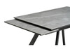 Миниатюра фото стол woodville габбро  серый мрамор / черный 530828 | 220svet.ru