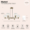 Миниатюра фото подвесная люстра maytoni vision mod411pl-06g | 220svet.ru