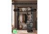 Миниатюра фото шкаф двухстворчатый woodville веста сейф графит серый 714377 | 220svet.ru