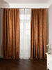 Миниатюра фото портьера bromley оранжевый 275*260 garda decor 121gd-00006/1 | 220svet.ru