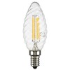 Миниатюра фото лампа светодиодная филаментная lightstar led filament e14 6w 3000k свеча прозрачная 933702 | 220svet.ru