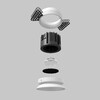 Миниатюра фото встраиваемый точечный светодиодный светильник maytoni round dl058-12w3k-trs-w | 220svet.ru