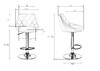 Миниатюра фото стул барный dobrin logan lm-5007_ch-m_el-188-55-4000 | 220svet.ru