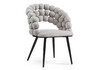 Миниатюра фото стул на металлокаркасе woodville ball серый/черный 15762 | 220svet.ru