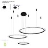 Миниатюра фото подвесной светодиодный светильник crystal lux manzana sp67w led  black | 220svet.ru