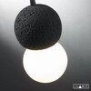 Миниатюра фото подвесной светильник ilamp foxtrot 10694p/1-d100 bk-wh | 220svet.ru