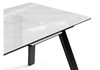 Миниатюра фото керамический стол раскладной woodville соммерс carla larkin / черное 588061 | 220svet.ru