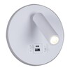 Миниатюра фото настенный светодиодный светильник reluce 86203-9.2-001kt led12w+usb wt | 220svet.ru