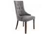 Миниатюра фото стул деревянный elegance dark walnut / fabric grey | 220svet.ru