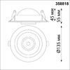 Миниатюра фото встраиваемый светодиодный светильник novotech gesso 358818 | 220svet.ru