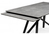 Миниатюра фото керамический стол раскладной woodville вилсон 140(200)х80 серый мрамор larka grey / черный 625959 | 220svet.ru