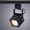 Миниатюра фото трековый однофазный светильник arte lamp a1315pl-1bk | 220svet.ru
