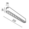 Миниатюра фото трековый светодиодный светильник maytoni technical points tr082-1-12w3k-m-b | 220svet.ru