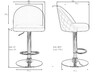 Миниатюра фото стул барный dobrin milana lm-3036_ch-m_v-mj9-32-10685 | 220svet.ru