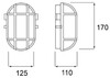 Миниатюра фото уличный настенный светильник deko-light syrma oval grey 401013 | 220svet.ru