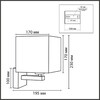 Миниатюра фото бра lumion norman 8360/1w хром | 220svet.ru
